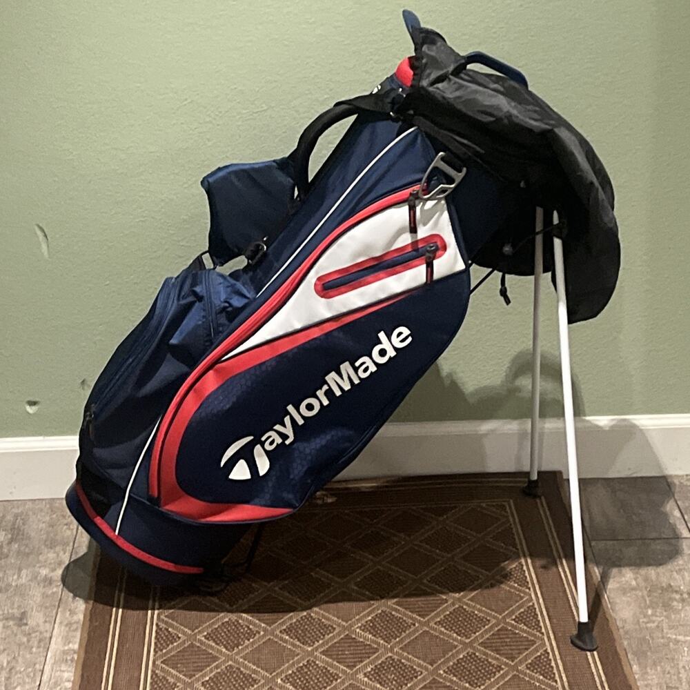 TaylorMade 2019 Golf Select Stand Bag - Navy/Red/White Mint Condition